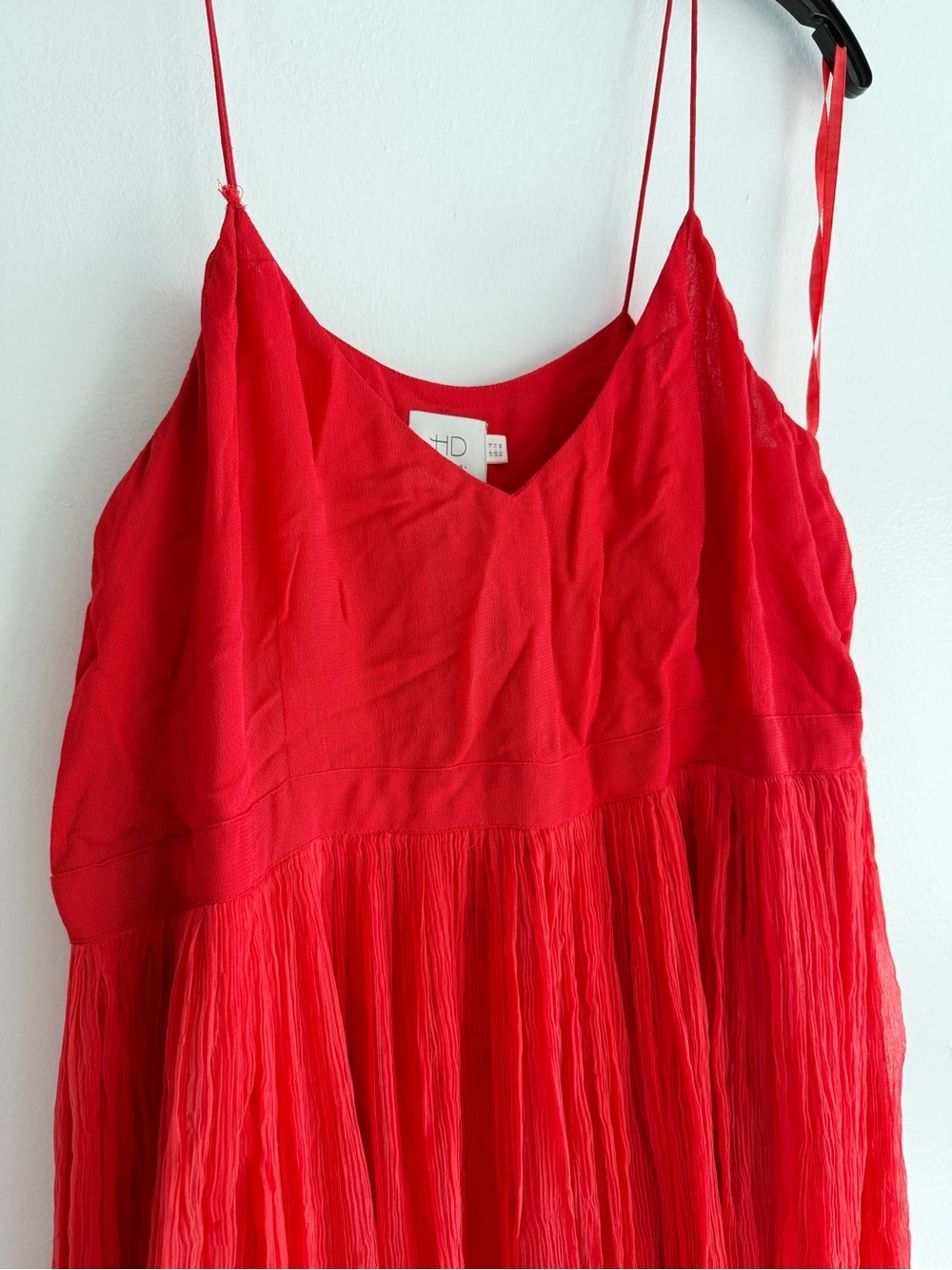 Anthropologie HD in Paris Women's Red Marana Chiffon Dress Size 14 - 8359 - Picture 7 of 13